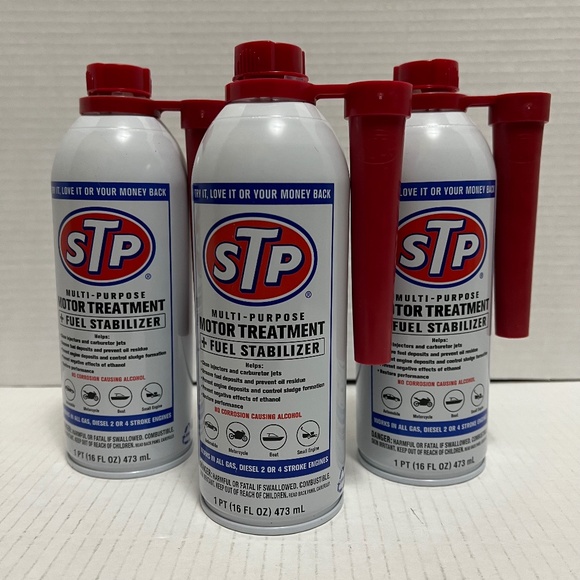 New Lot of 3 STP Multi-Purpose Motor Treatment and Fuel Stabilizer 16 Oz. - Picture 1 of 2